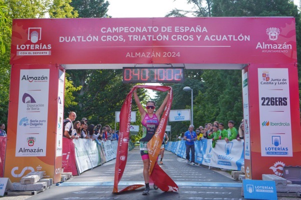 Grandes resultados de los triatletas navarros en los nacionales de acuathlon, duatlón cross y triatlón cross en Almazán